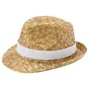 Floso Unisex Adult Pricus Straw Sun Hat / Natural/White